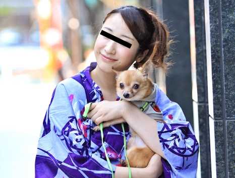 犬の散歩中に犬好きな浴衣美人をナンパゲット！ 佐々木レイ(七瀬あさ美)